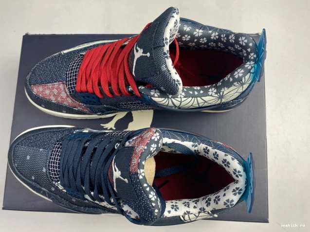 Rep Onekick SE CW0898-400 Sashiko Jordan Retro 4 Air 0711